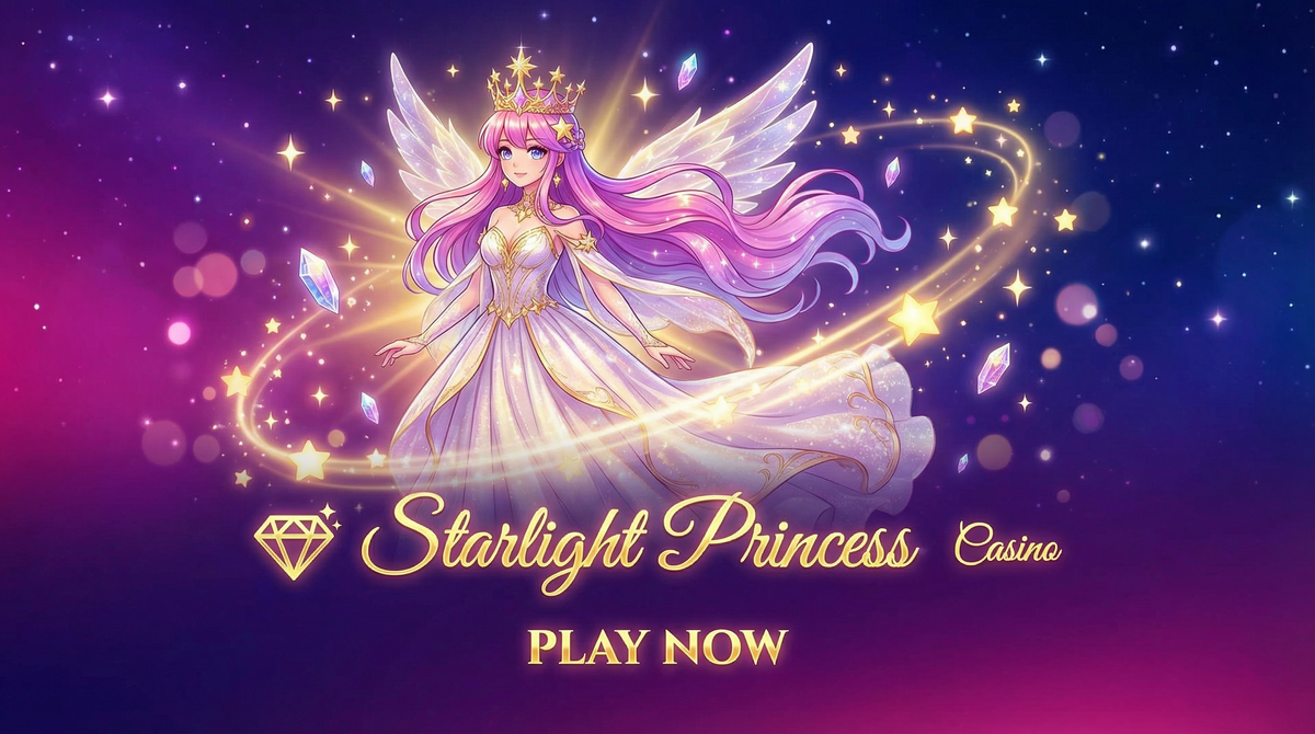 Starlight Princess - A princesa mágica do tradicionalbet cercada por estrelas brilhantes e cristais encantados